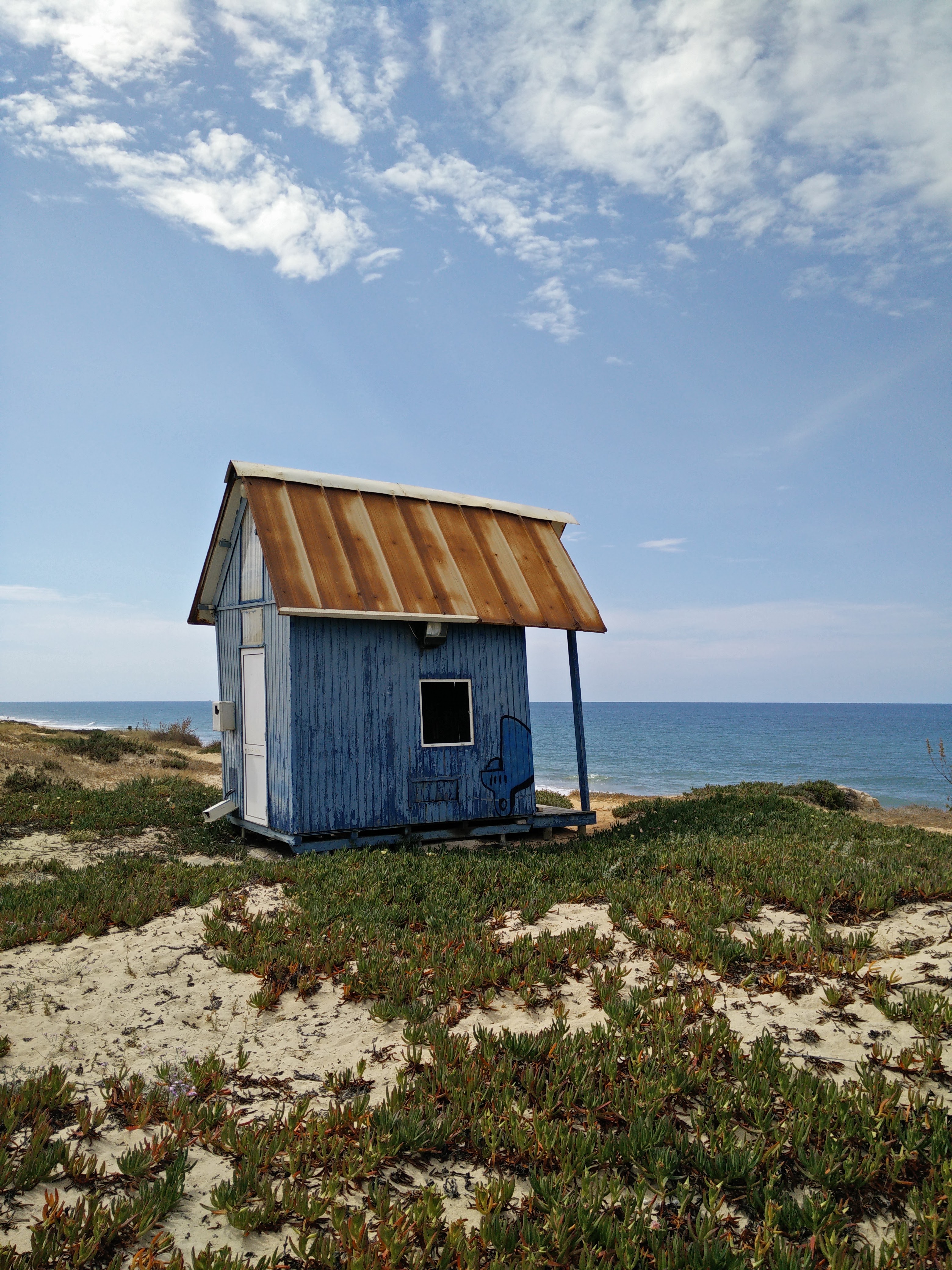 Beach house taken at Faro, Portugal