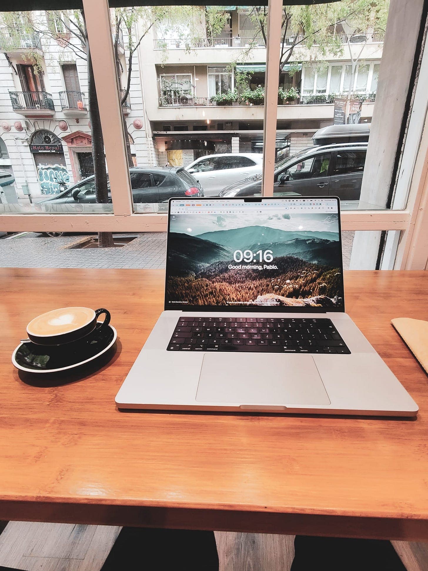 At my favourity coffee shop